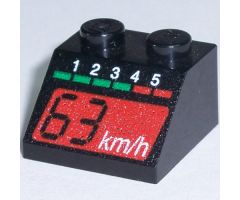 Slope 45 2 x 2 with Tachometer and Red 63 km/h Pattern