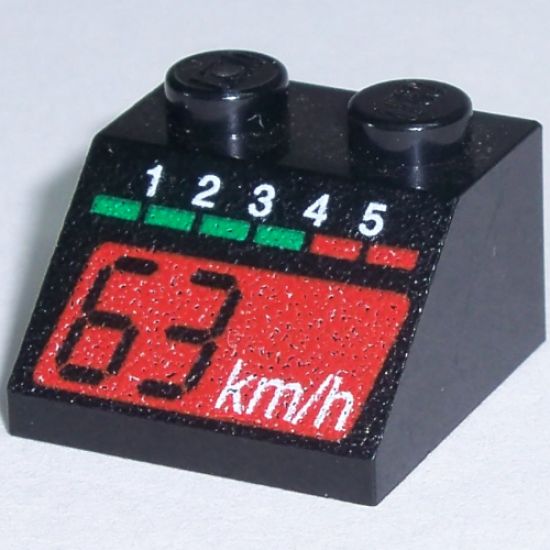 Slope 45 2 x 2 with Tachometer and Red 63 km/h Pattern