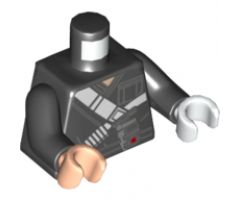 Torso SW Dogi with Straps and Ammo Belt, Detonator on Waist Pattern / Black Arms / White Hand Left / Light Nougat Hand Right