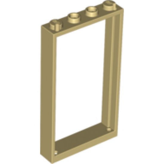 Door, Frame 1 x 4 x 6 with Two Holes on Top and Bottom