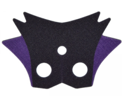 Minifigure, Body Wear Cape Cloth, 6-Pointed Collar with 2 Dark Purple Points Pattern