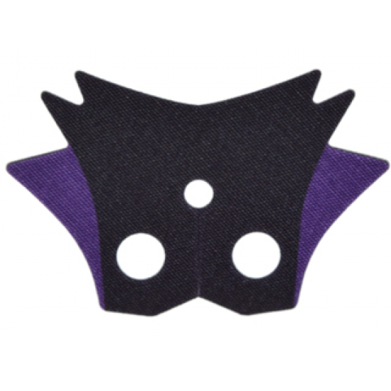 Minifigure, Body Wear Cape Cloth, 6-Pointed Collar with 2 Dark Purple Points Pattern
