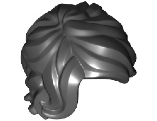 Minifigure, Hair Mid-Length Tousled with Side Part