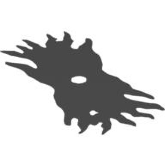 Minifigure, Body Wear Cape Cloth, Dementor Style Tattered
