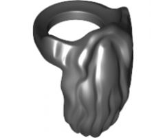 Minifigure, Body Wear Beard, Rounded End