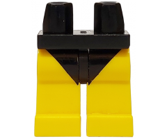 Hips and Yellow Legs with Black Short Swimsuit Pattern