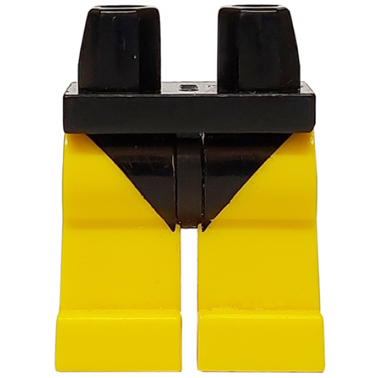 Hips and Yellow Legs with Black Short Swimsuit Pattern