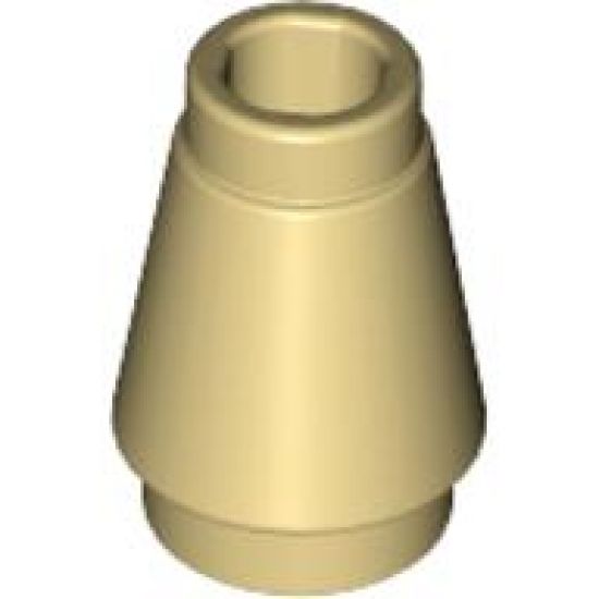 Cone 1 x 1 with Top Groove