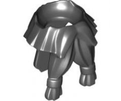 Minifigure, Body Wear Beard, Tied with Hair in Back