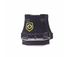 Minifigure, Body Wear Vest Body Armor with Minifigure Head Badge and 'SUPER SECRET POLICE' Pattern