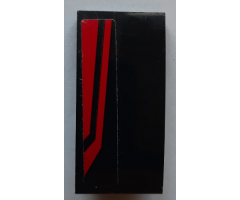 Slope, Curved 4 x 2 with Red and Black Stripes Pattern (Sticker) - Set 60131