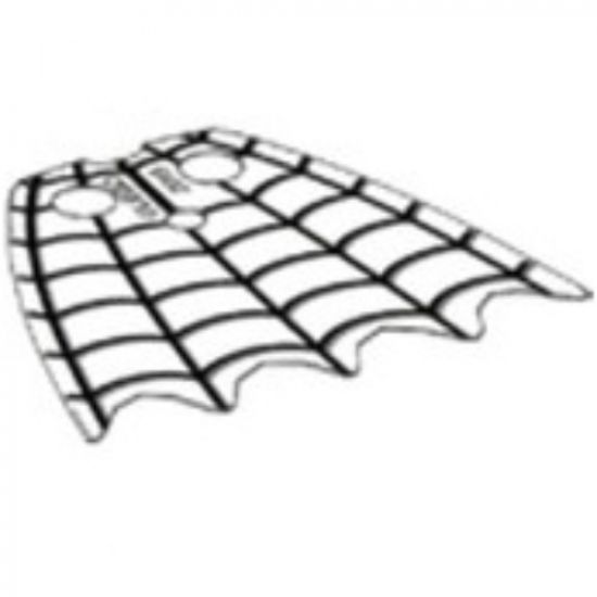 Minifigure, Body Wear Cape Plastic, Scalloped 5 Points with Black Spider Web Pattern