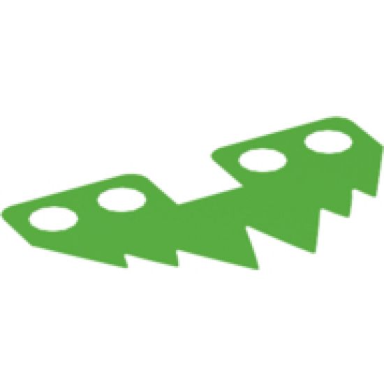 Minifigure, Body Wear Skirt Cloth 6 Large Points (Grass)