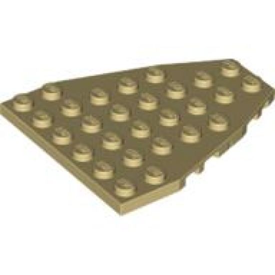 Wedge, Plate 7 x 6 with Stud Notches (Boat Bow Plate)