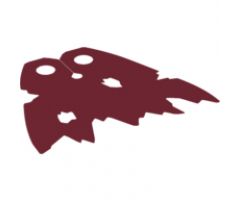 Minifigure, Body Wear Cape Cloth, Holes and Tattered Edges