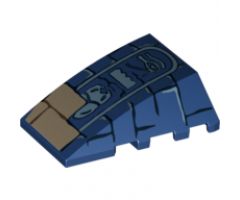 Wedge 4 x 4 No Studs with Bricks and Hieroglyphs Pattern (Scarab Abdomen)