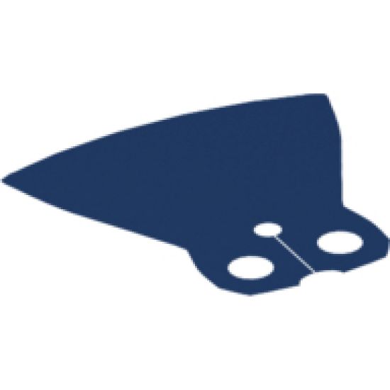 Minifigure, Body Wear Cape Cloth, Extended with Round Bottom and 2 Top Holes