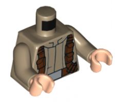 Torso SW Mandarin Collar, Reddish Brown Utility Belts Pattern (SW Resistance Soldier) / Dark Tan Arms / Light Nougat Hands