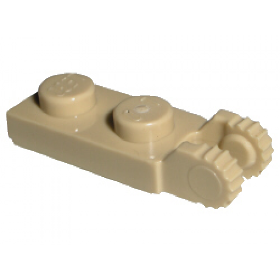 Hinge Plate 1 x 2 Locking with 2 Fingers on End (Undetermined Type)