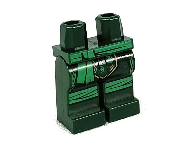 Hips and Legs with Green Sash and Knee Wrappings Pattern