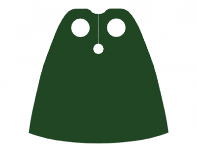 Minifigure, Body Wear Cape Cloth, Standard - Traditional Starched Fabric - Height 4 cm (22231)