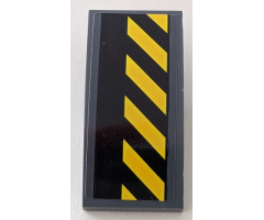 Slope, Curved 4 x 2 with Black and Yellow Danger Stripes Pattern (Sticker) - Set 70915