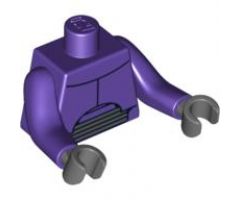 Torso Chest Armor and Gray Abdominal Joint Pattern (Zurg) / Dark Purple Arms LONG / Dark Bluish Gray Hands