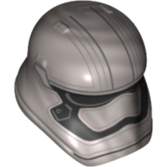 Minifigure, Headgear Helmet SW Stormtrooper Ep. 7 Captain Phasma Rounded Mouth Pattern