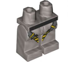 Hips and Legs with Gray, Yellow and Black Harness Pattern