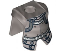 Minifigure, Body Wear Armor Breastplate with Leg Protection, Heroic Knight Pattern