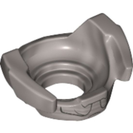 Minifigure, Body Wear Armor Neck with Black Markings on Front Pattern