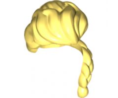 Minifigure, Hair Full and Long, Swept Back Bangs, Long Braid over Left Shoulder