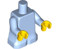 Body Baby, Plain, Bright Light Blue Arms, Yellow Hands