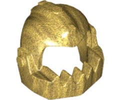 Minifigure, Headgear Helmet Chin Guard Oversized Jagged