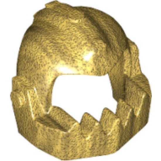 Minifigure, Headgear Helmet Chin Guard Oversized Jagged