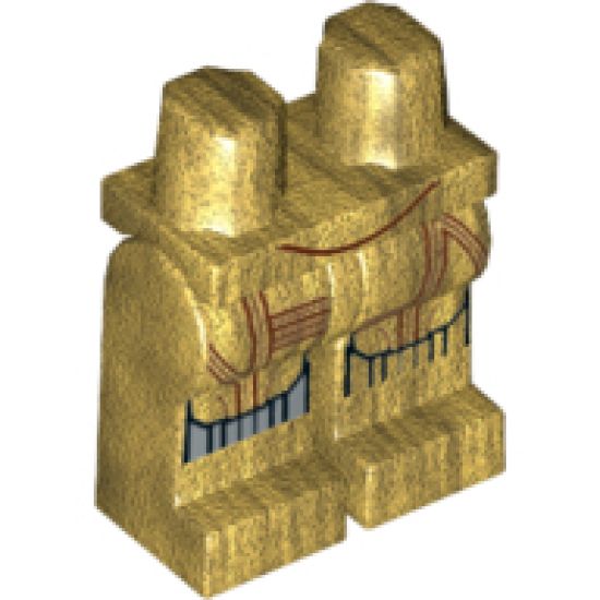 Hips and Legs with SW C-3PO Droid Pattern
