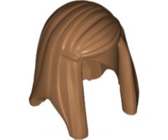 Minifigure, Hair Female Long Straight with Left Side Part