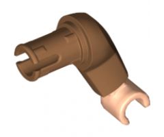 Arm Large with Pin, Left with Light Nougat Hand