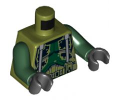 Torso SW Armor Camouflage Pattern (Commander Gree) / Dark Green Arms / Black Hands
