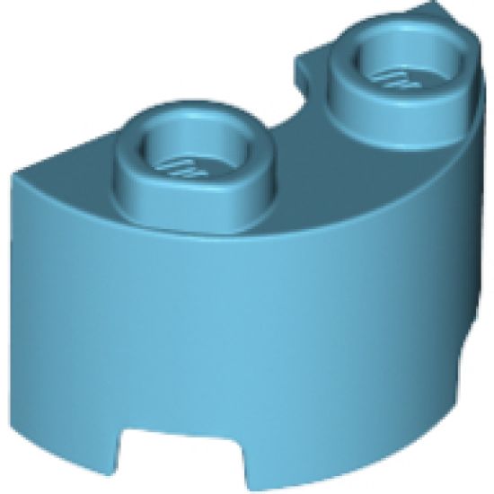 Cylinder Half 1 x 2 x 1