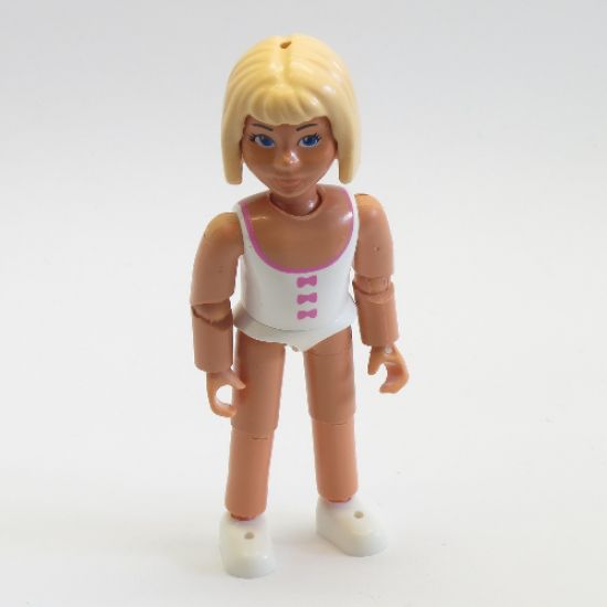 Belville Female - White Swimsuit with Dark Pink Bows Pattern, Light Yellow Hair