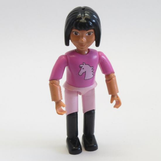 Belville Female - Dark Pink Horse Head Top, Pink Shorts, Black Boots, Black Hair