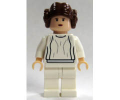 Princess Leia - Light Nougat, White Dress, Small Eyes