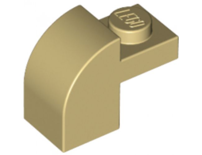 Slope, Curved 2 x 1 x 1 1/3 with Recessed Stud