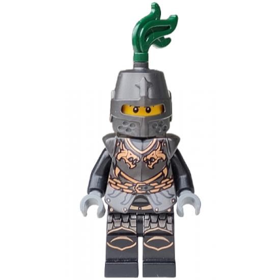 Kingdoms - Dragon Knight Armor with Chain, Helmet Closed, Scowl