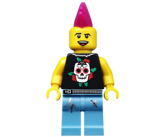 Punk Rocker, Series 4 (Minifigure Only without Stand and Accessories)