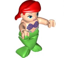Duplo Figure, Disney Princess, Ariel / Arielle, Bright Green Tail (Mermaid)