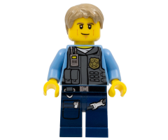 Police - LEGO City Undercover Chase McCain, Dark Blue Legs
