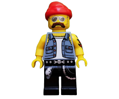 Motorcycle Mechanic, Series 10 (Minifigure Only without Stand and Accessories)