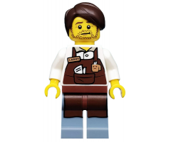 Larry the Barista, The LEGO Movie (Minifigure Only without Stand and Accessories)